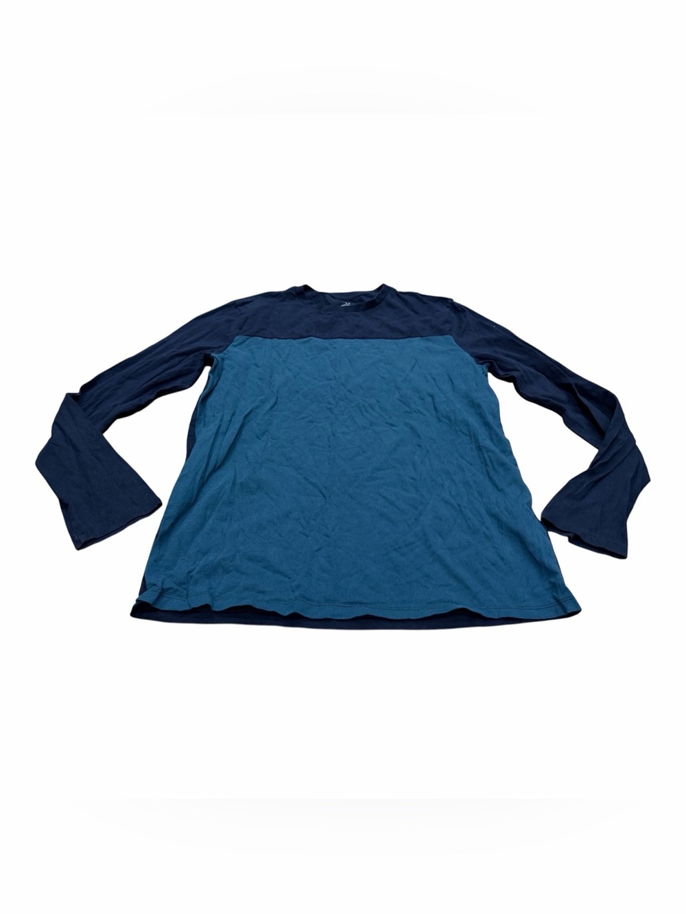 Gap Men's Long-Sleeve Blue T-Shirt, Size Medium, Everyday Soft Casual